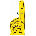 Stock Yellow #1 Foam Hand Mitt